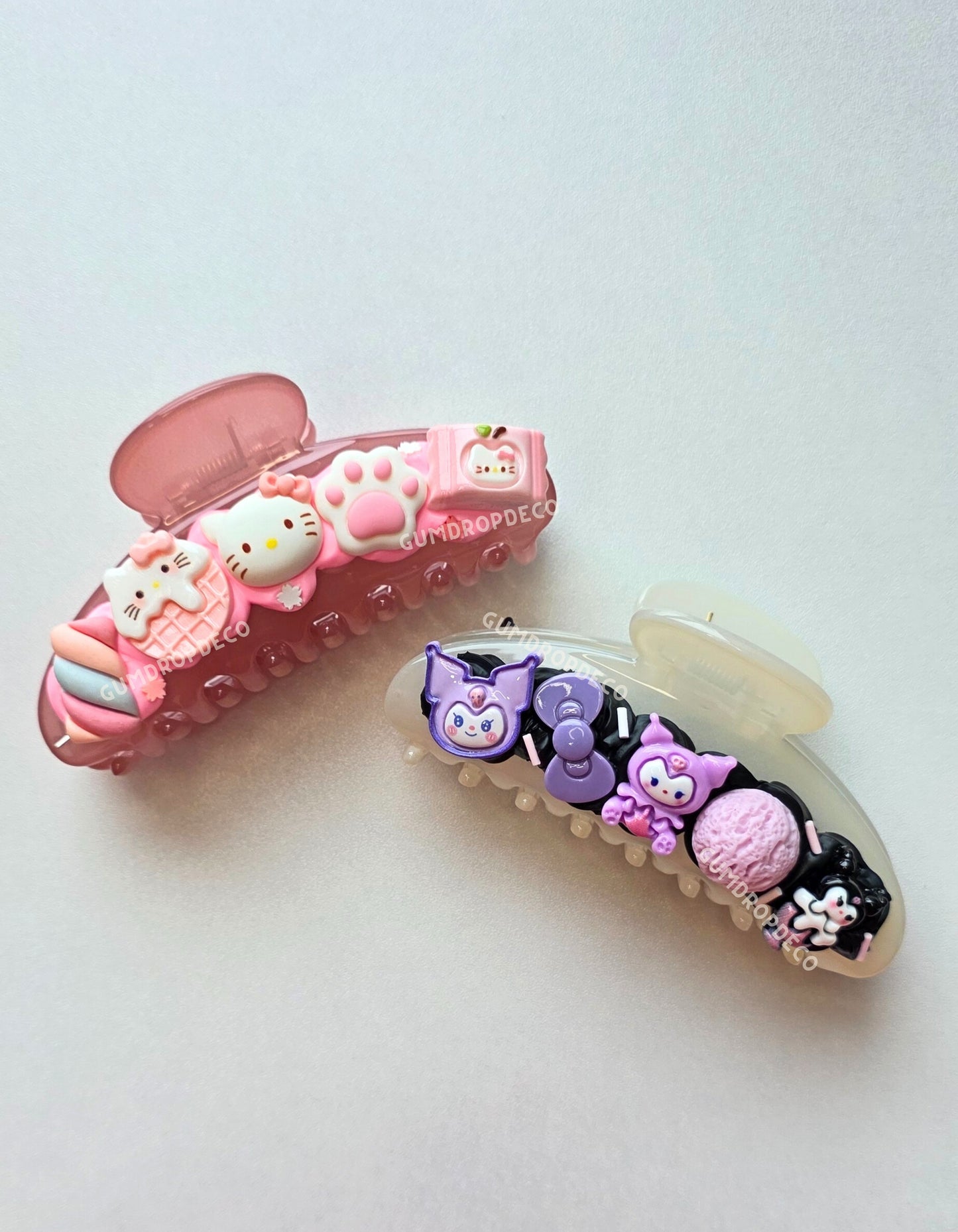 Unique handcrafted Decoden Claw Clip β stylish hair accessory for daily wear or gifts.