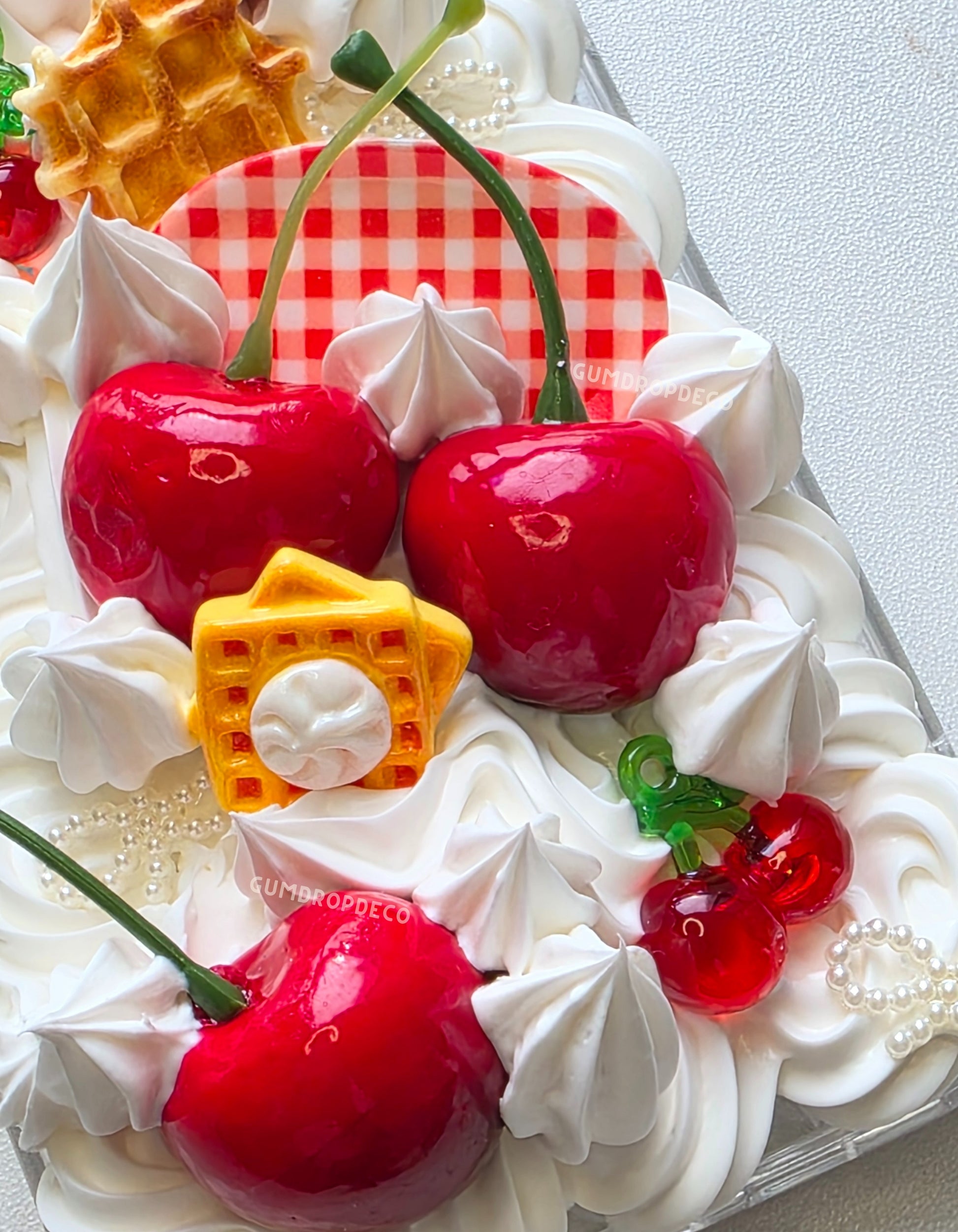 decoden cherry cherries phone case fruit parfait sweet theme cute theme cherries 